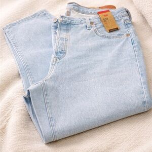 Levi’s 501 Original Jeans 16W M Light Wash 100% Cotton Straight Leg NWT